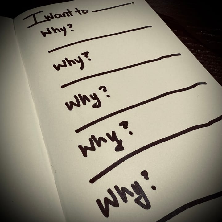 Using “the 5 Whys” to understand your motives